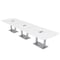 Skutchi Designs 45 in W, 166 in L, 29 in H, Engineered Wood Top, White HAR-AREC-46X168-DOU-ELEC-XD09 - alternate 1